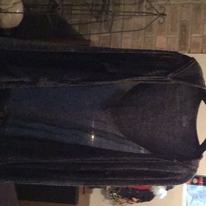 Dark Gray hooded cardigan #032